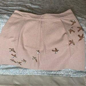 Leifnotes Tan Pencil Skirt